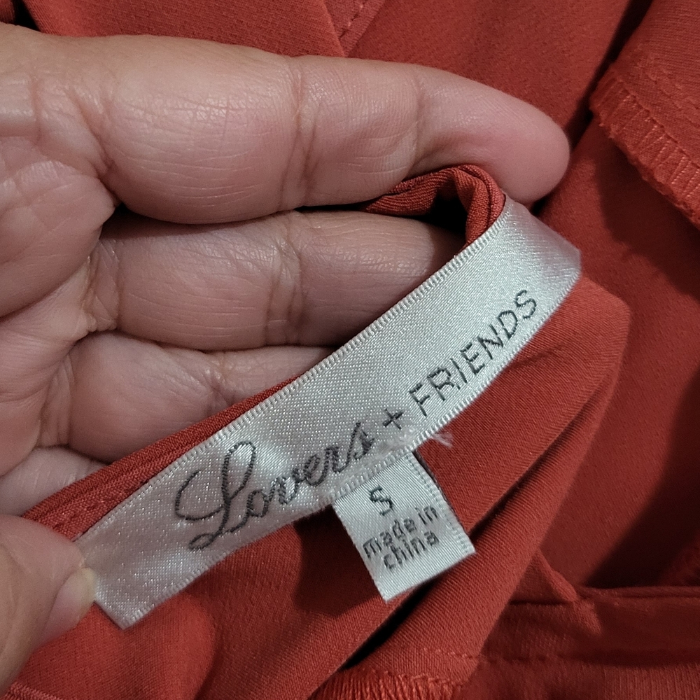 Lovers & Friends X Mark's The Spot‎ Jumpsuit Blood Orange size S - Picture 9 of 10